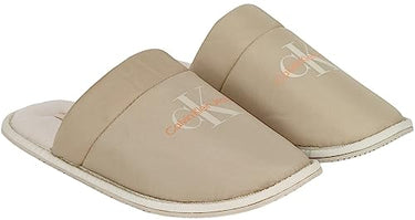 Calvin Klein Jeans Men's Slippers Warm, Beige (Plaza Taupe/Apricot Orange), 40 on Sale